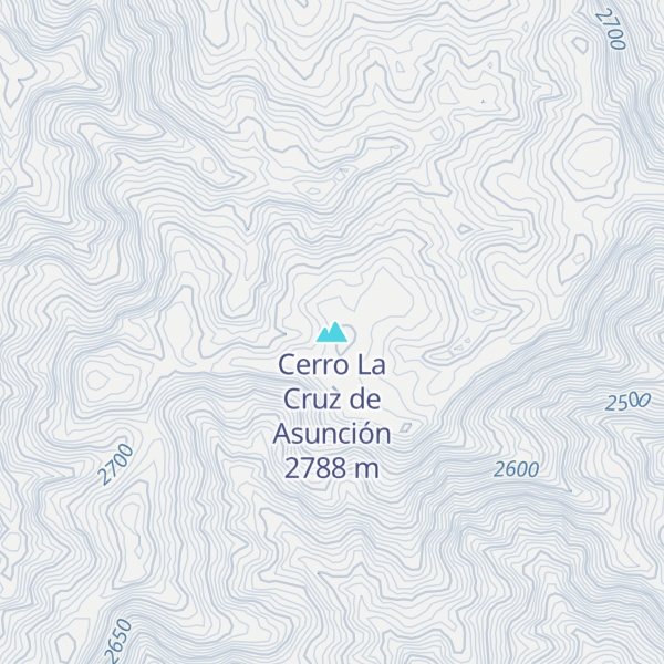 Map of Cerro La Cruz de Asunción