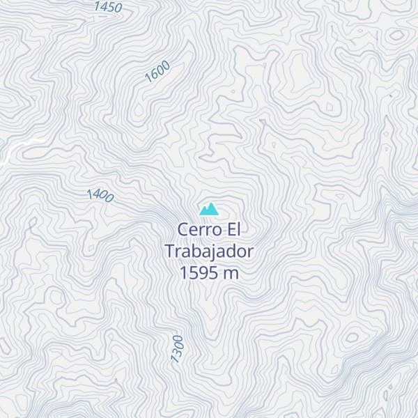 Map of Cerro El Trabajador