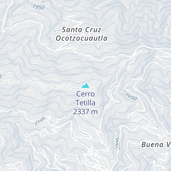 Map of Cerro Tetilla