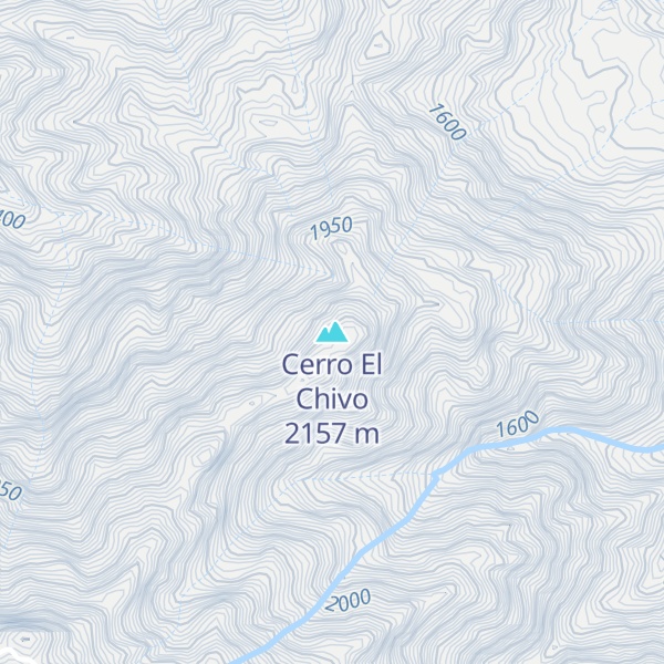 Map of Cerro El Chivo