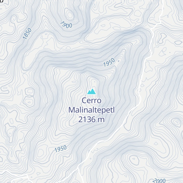 Map of Cerro Malinaltepetl