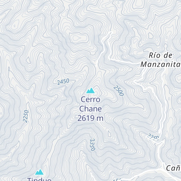 Map of Cerro Chane