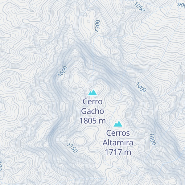 Map of Cerro Gacho
