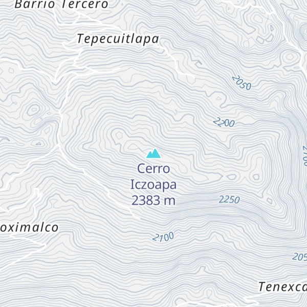 Map of Cerro Iczoapa