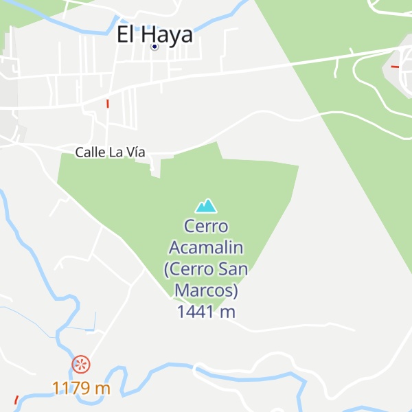 Map of Cerro Acamalin (Cerro San Marcos)