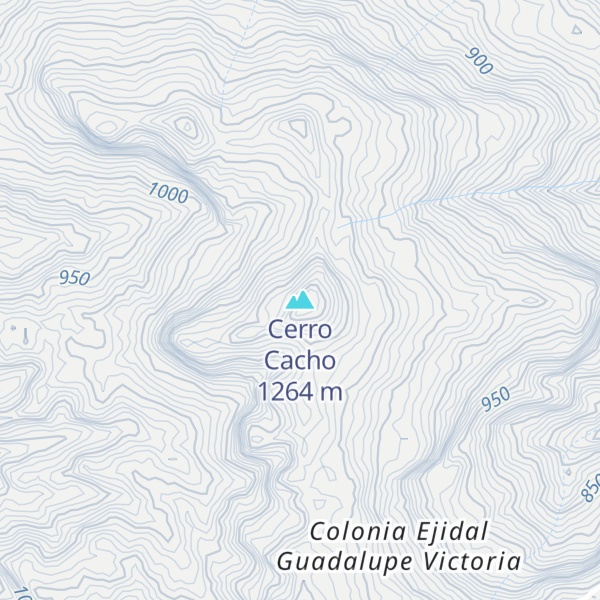 Map of Cerro Cacho