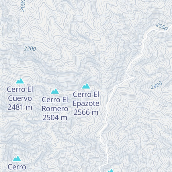 Map of Cerro El Epazote