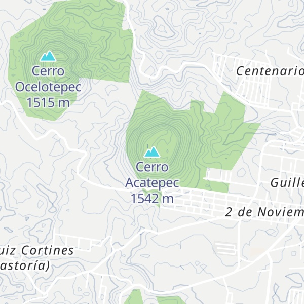 Map of Cerro Acatepec
