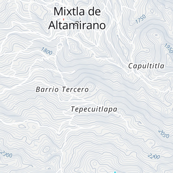 Map of Cerro Pitzahualco
