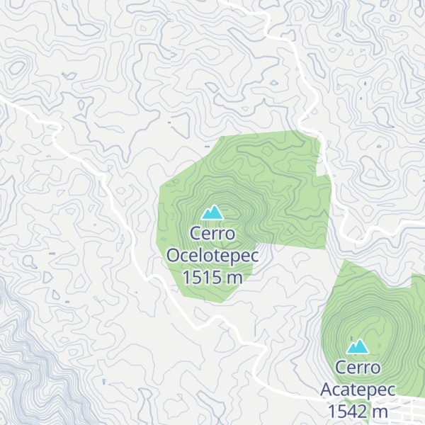Map of Cerro Ocelotepec