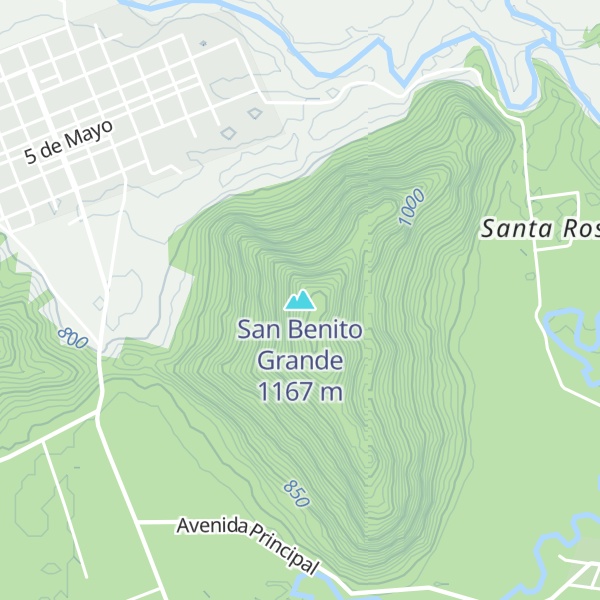 Map of San Benito Grande