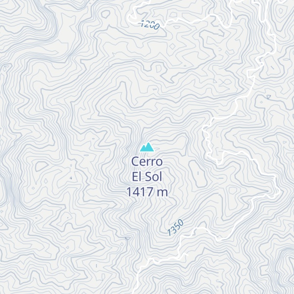 Map of Cerro El Sol