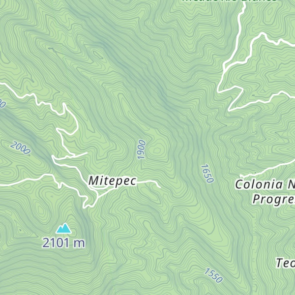 Map of Cerro Mitepec