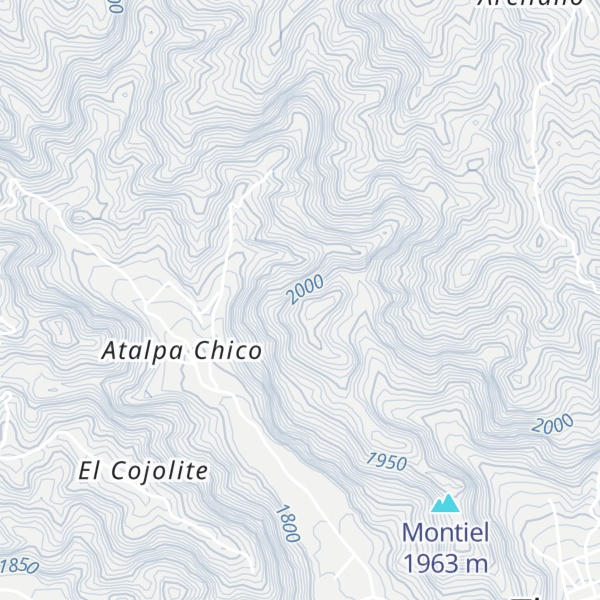 Map of Cerro Tecomate