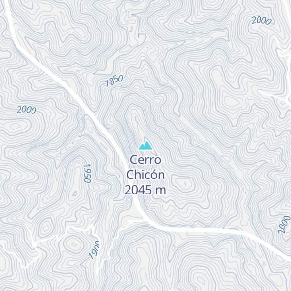 Map of Cerro Chicón