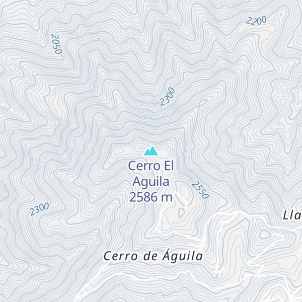 Map of Cerro El Aguila