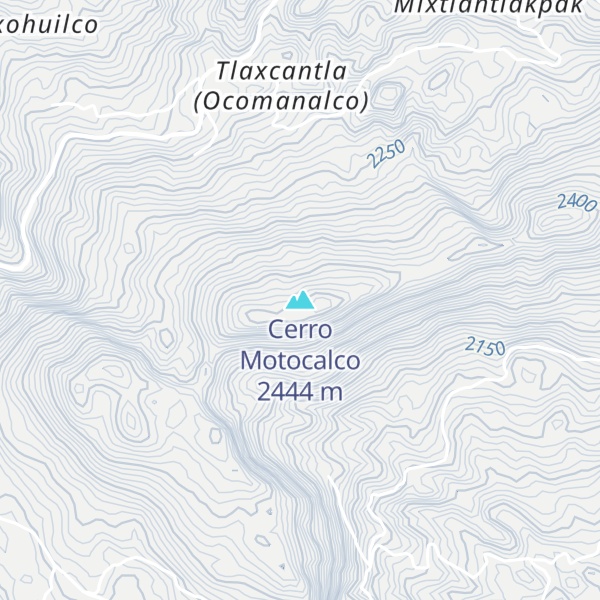 Map of Cerro Motocalco