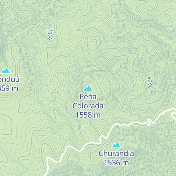 Map of Peña Colorada