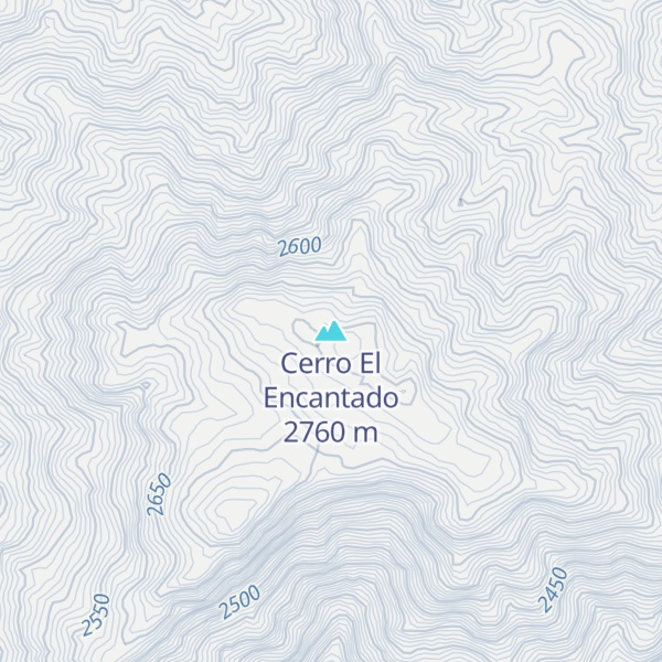 Map of Cerro El Encantado