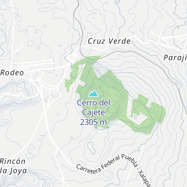 Map of Cerro del Cajete