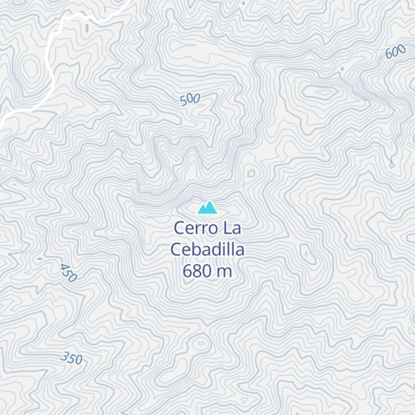 Map of Cerro La Cebadilla