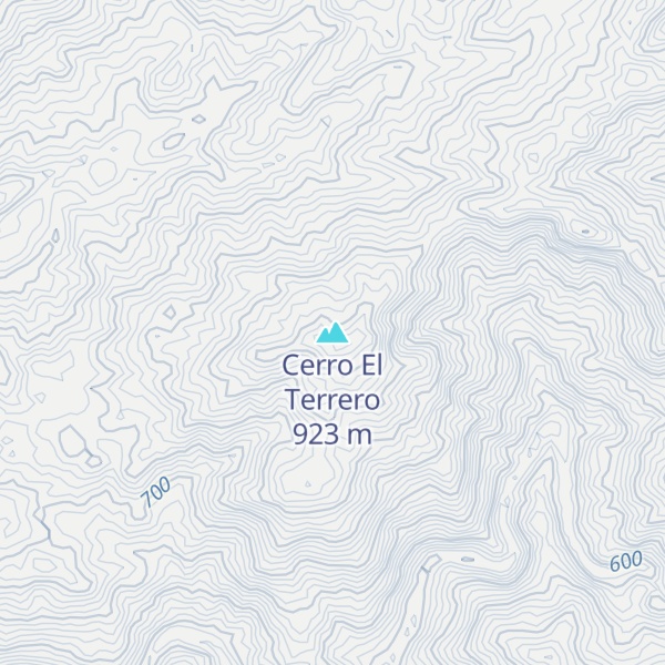 Map of Cerro El Terrero