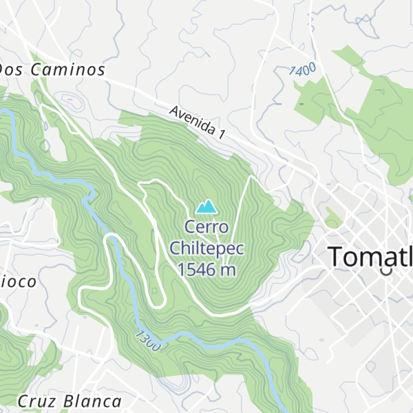 Map of Cerro Chiltepec