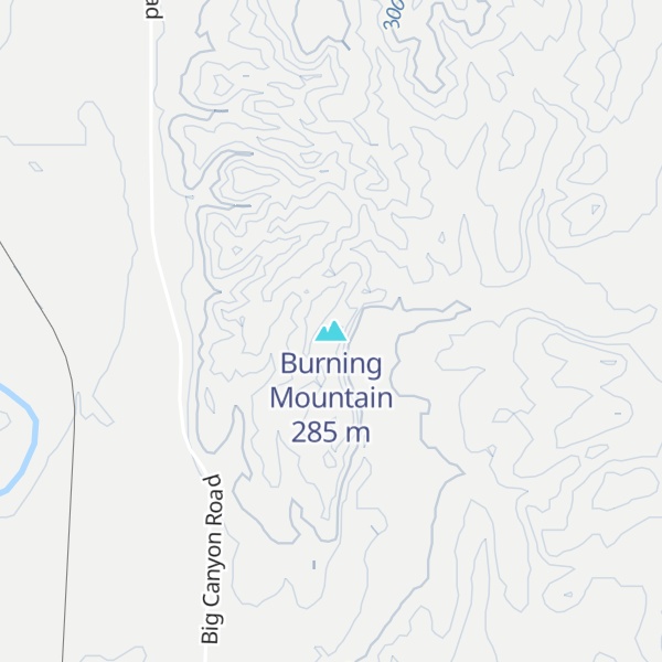 Map of Burning Mountain