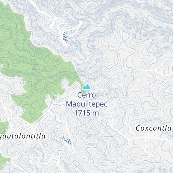 Map of Cerro Maquiltepec