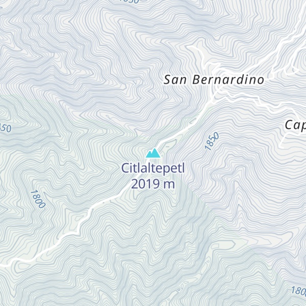 Map of Citlaltepetl