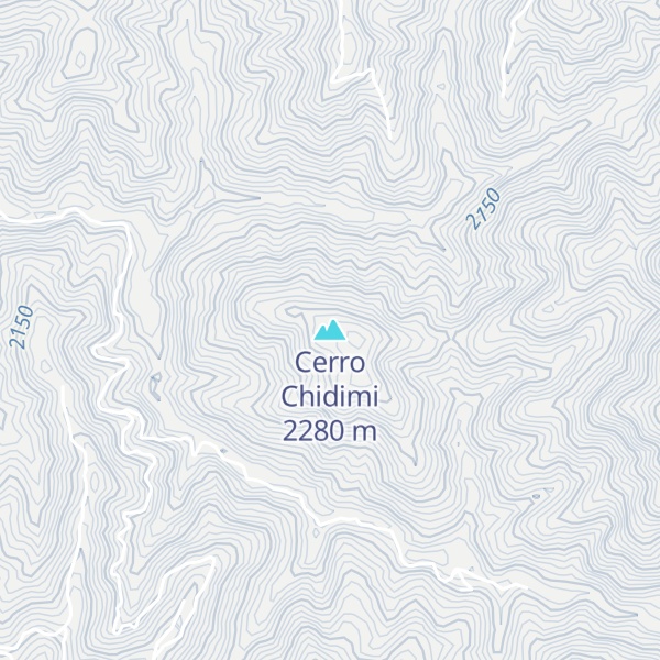 Map of Cerro Chidimi