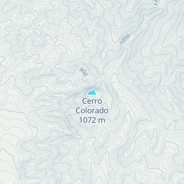Map of Cerro Colorado
