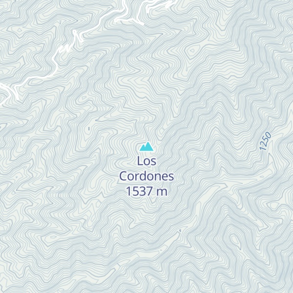 Map of Los Cordones