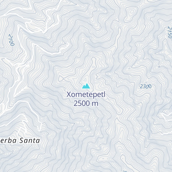 Map of Xometepetl