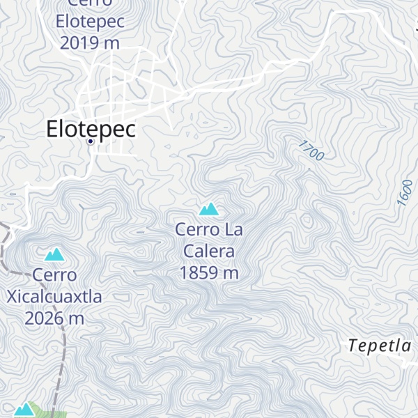 Map of Cerro La Calera