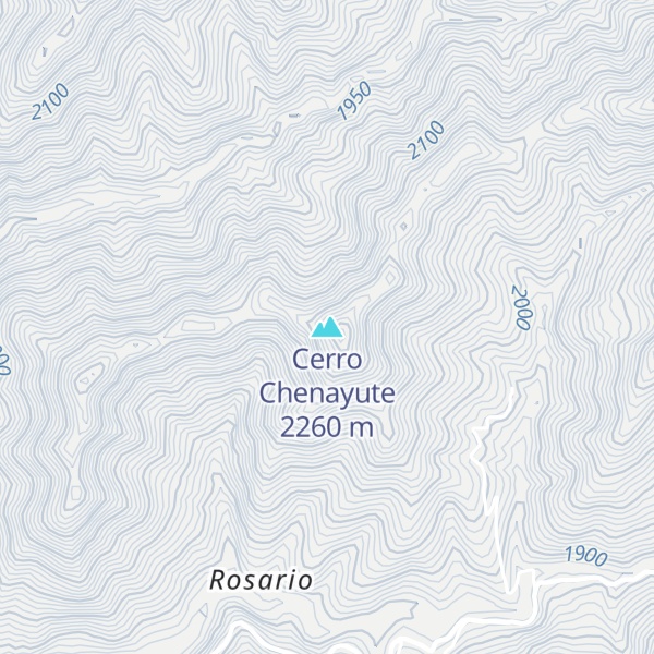 Map of Cerro Chenayute