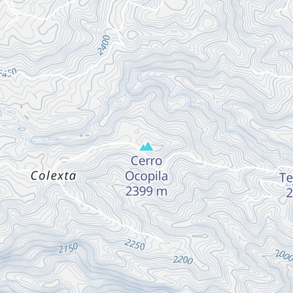 Map of Cerro Ocopila
