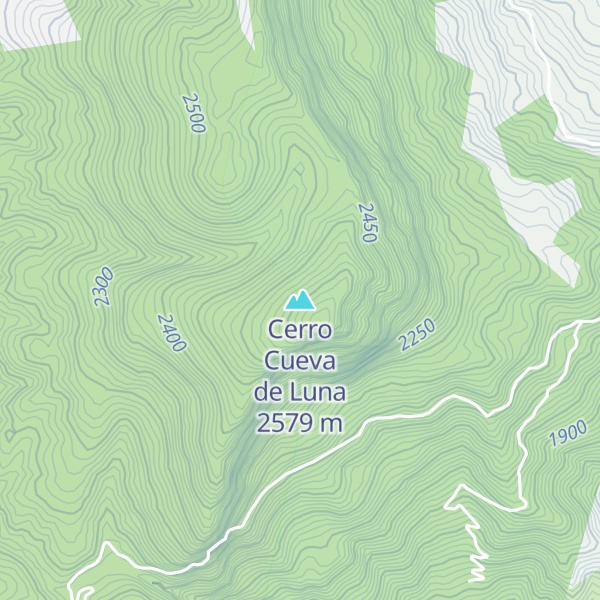 Map of Cerro Cueva de Luna
