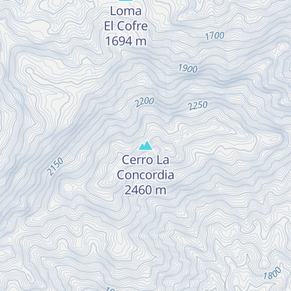 Map of Cerro La Concordia