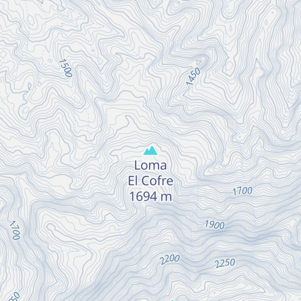 Map of Loma El Cofre