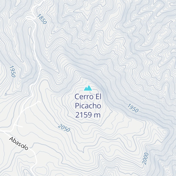 Map of Cerro El Picacho