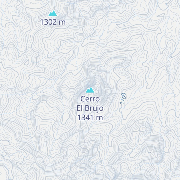 Map of Cerro El Brujo
