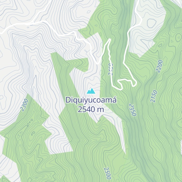 Map of Diquiyucoamá