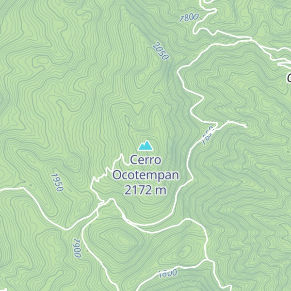 Map of Cerro Ocotempan