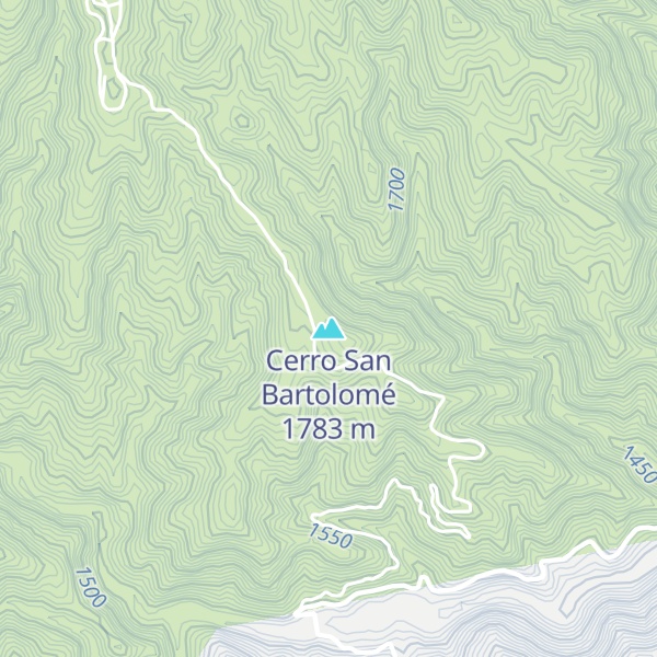 Map of Cerro San Bartolomé