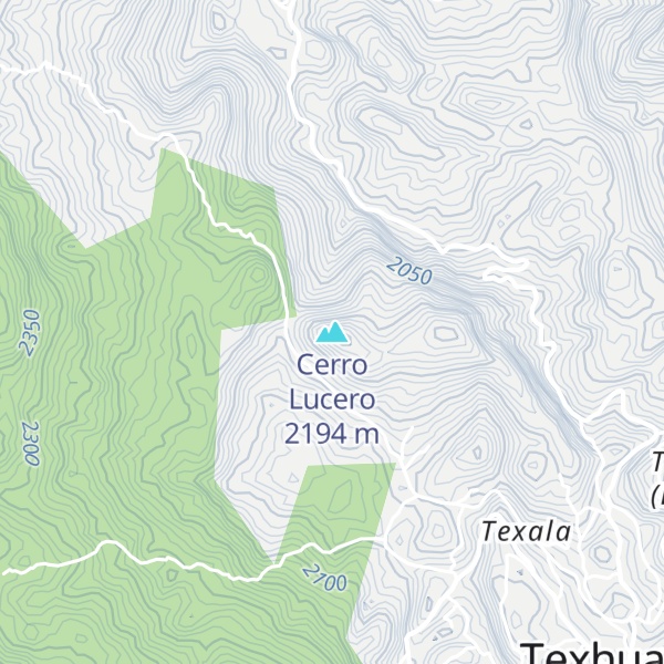 Map of Cerro Lucero