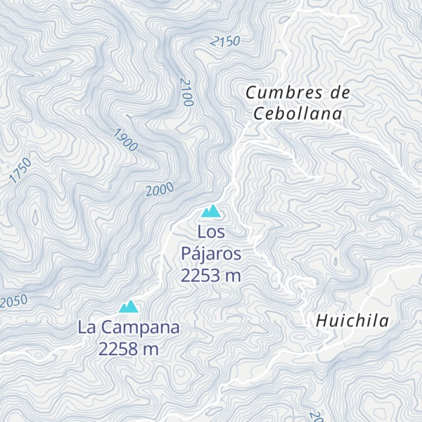 Map of Los Pájaros