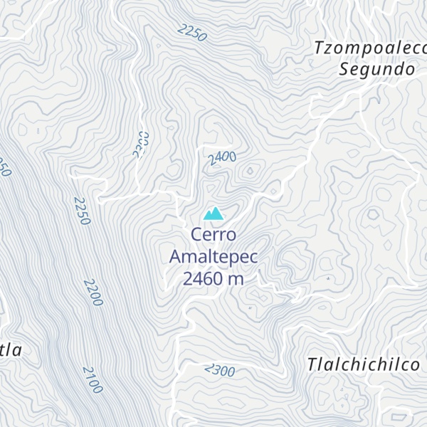 Map of Cerro Amaltepec
