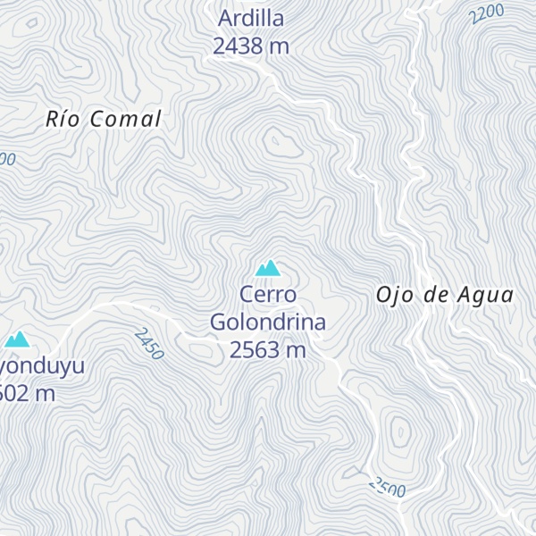 Map of Cerro Golondrina