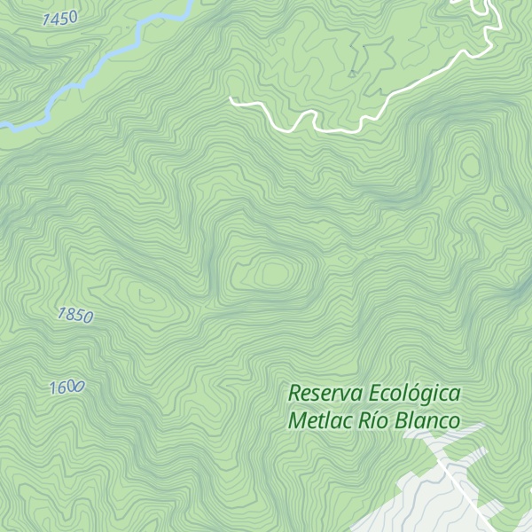 Map of Cerro Peña Blanca